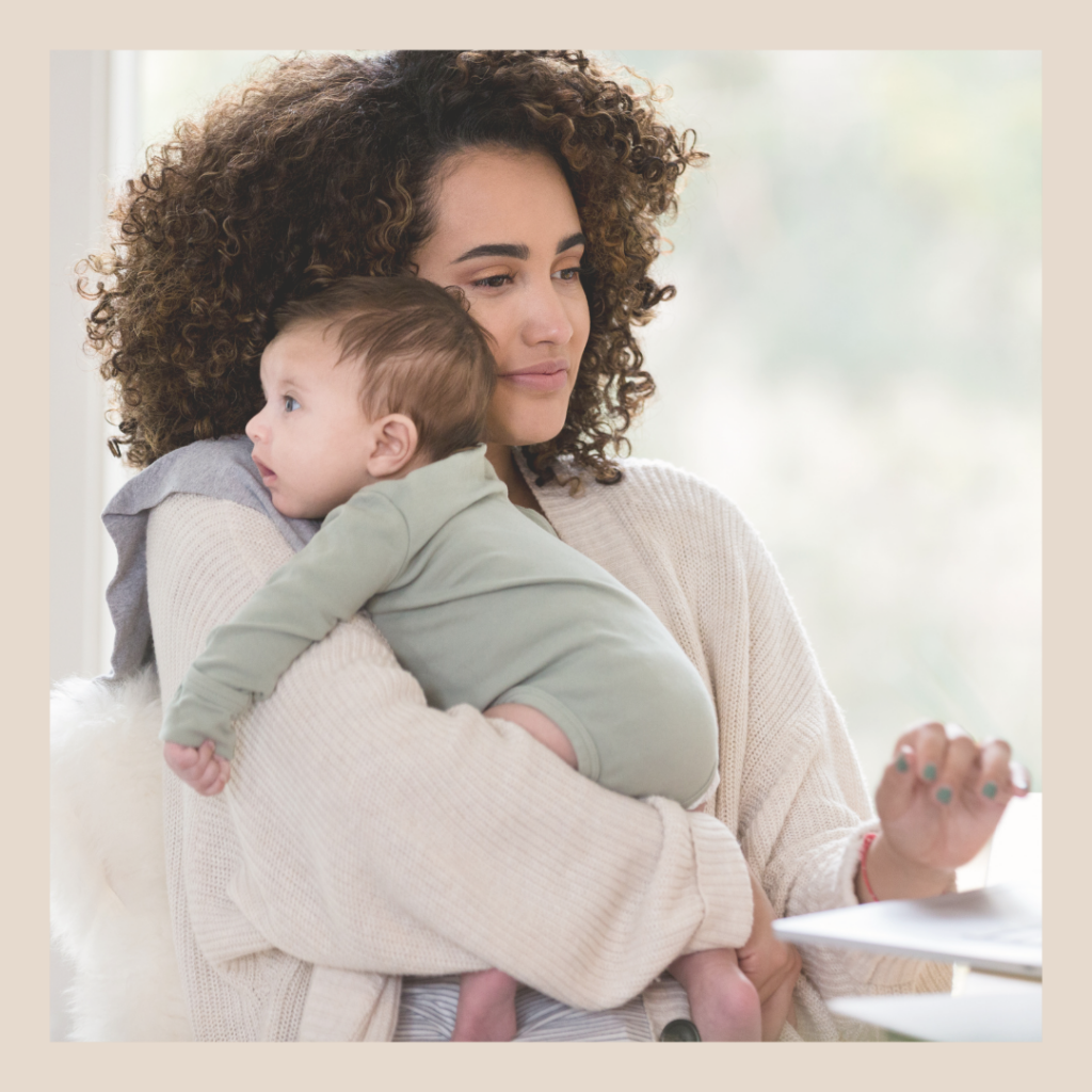 Christian mom working on her business from home, representing the feeling of being behind and searching for a better way to measure success. | Sustainable Foundations with Ashleigh Foy